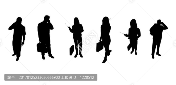 商務(wù)人物剪影