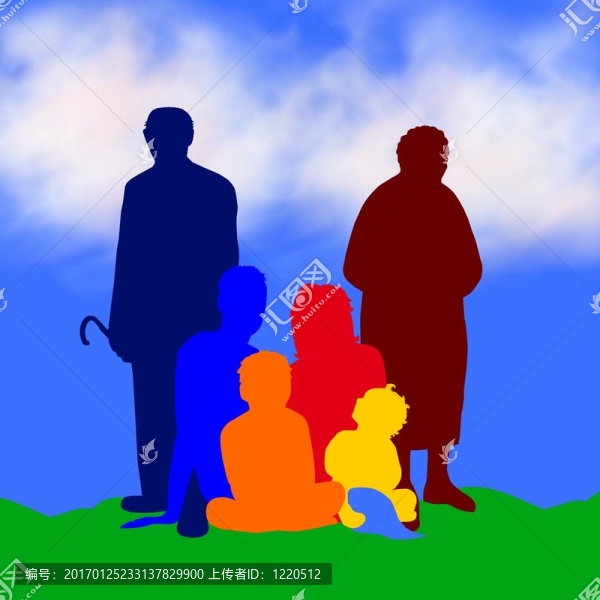 家庭插圖