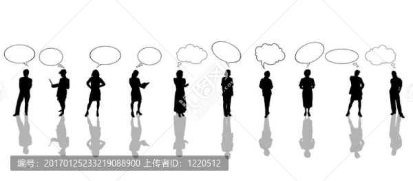 有言語(yǔ)泡沫的商務(wù)人士