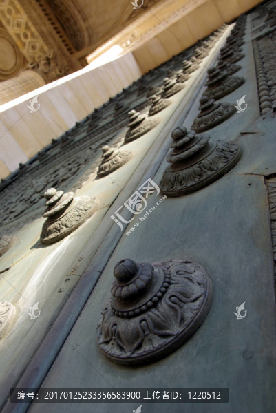 經(jīng)典的巨大門的細(xì)節(jié)
