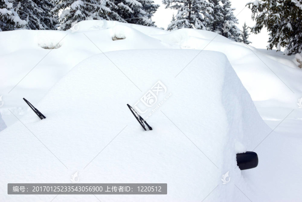 車覆蓋著雪3