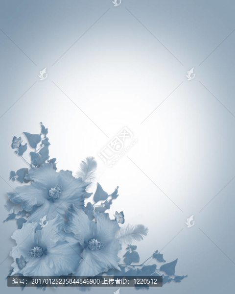 藍芙蓉邀請背景