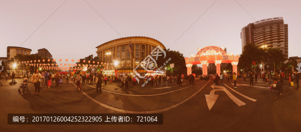 老照片嶺南花市,新春,行花街