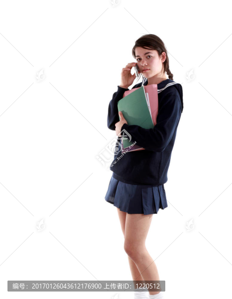 混合種族的青少年女學(xué)生