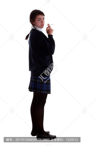 混合種族的青少年女學(xué)生