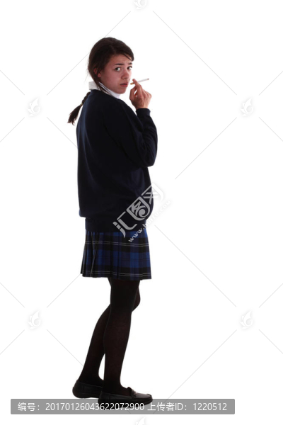 混合種族的青少年女學(xué)生