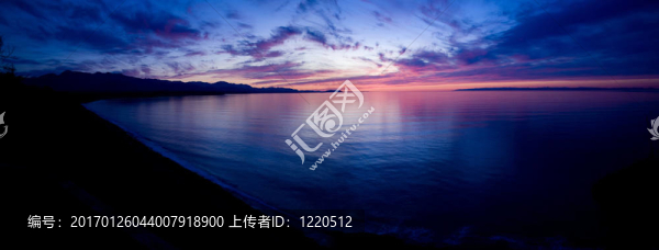 胡安·德富卡海峽的日落