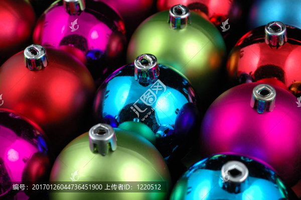 多彩圣誕球