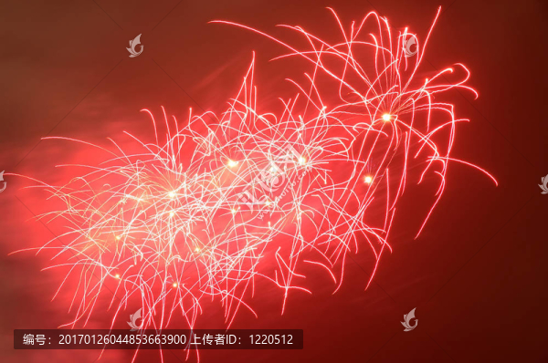 紅色煙花