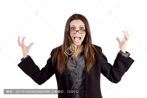 非常憤怒的商業(yè)女性