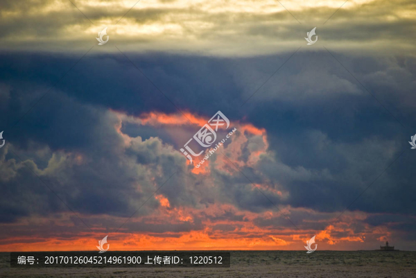 絢麗的夕陽
