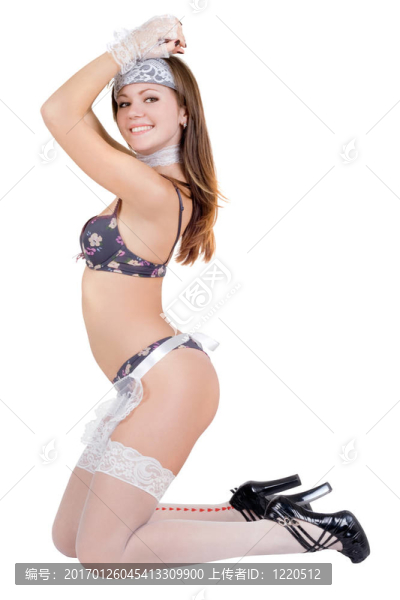 性感美麗的微笑女孩坐在一圈
