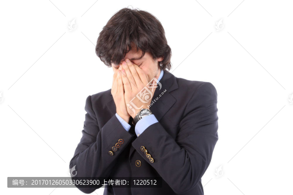 擔(dān)心年輕的商人