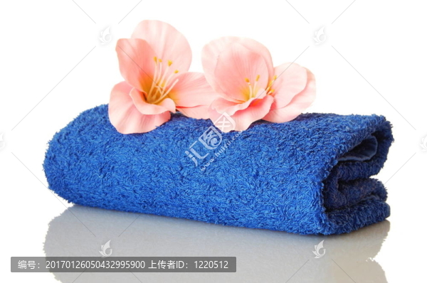 毛巾和花
