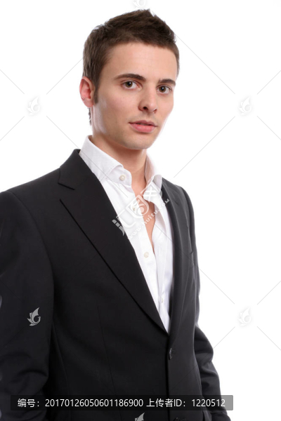 年輕休閑男子擺姿勢