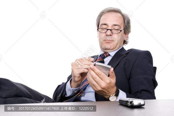 成熟的商人與PDA