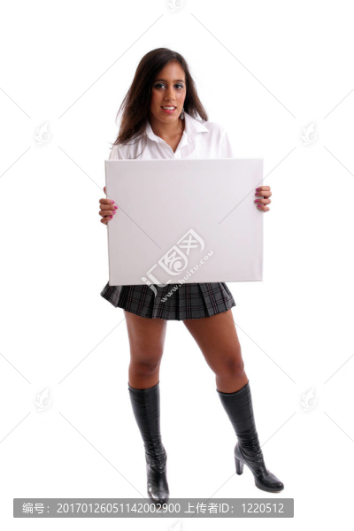商業(yè)婦女持有白卡