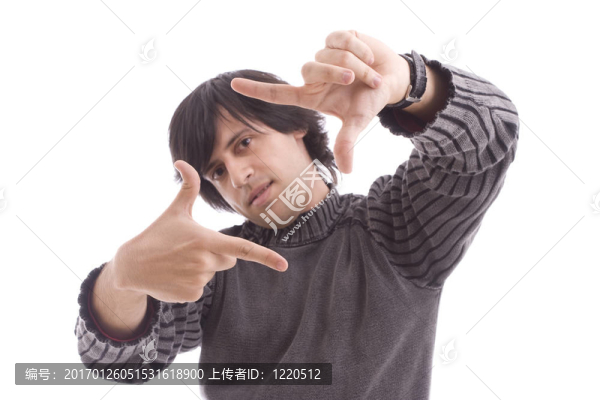 年輕休閑的男孩