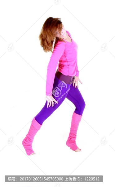 健身女孩超白