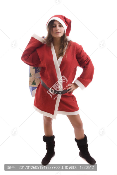 Young,Santa女孩假扮