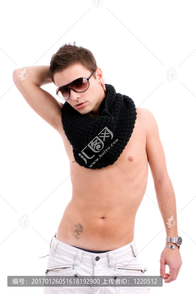 年輕的休閑男孩