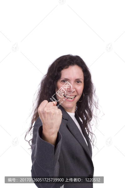快樂的女商人
