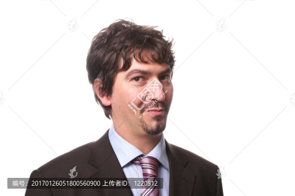 一個(gè)成功的年輕商人的肖像