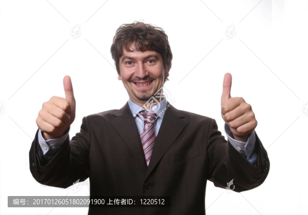 一個(gè)成功的年輕商人的肖像