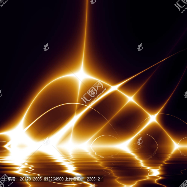 水上燈舞（fractal02g3）