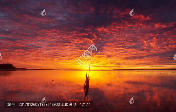 唯美的火燒云