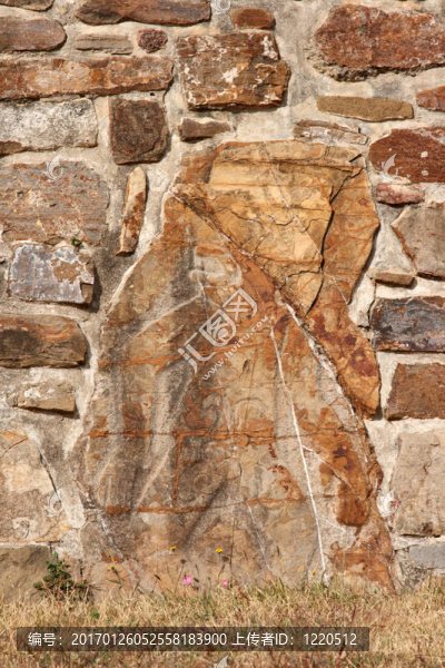 古代薩波特克人的救濟(jì)在阿爾班山壁上；墨西哥