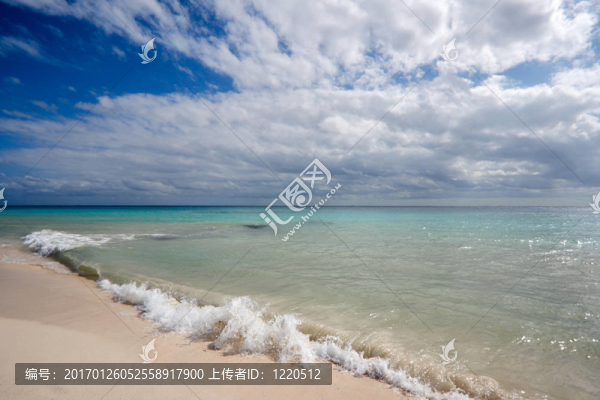 美麗的海灘和大海