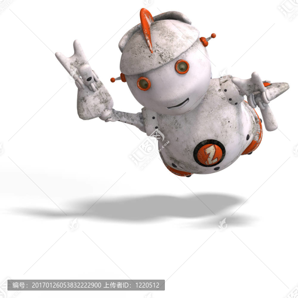 可愛的機器人有很多情感