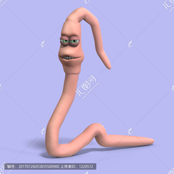 非?？蓯?ài)的卡通的蠕蟲(chóng)