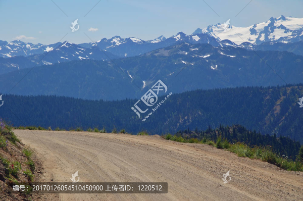 在高山上行駛