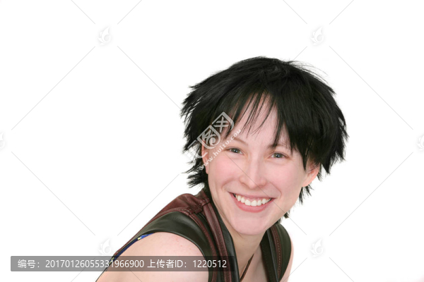女人在白