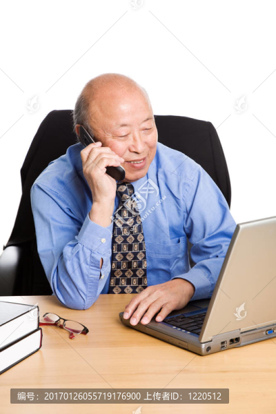 工作高級(jí)亞洲商人