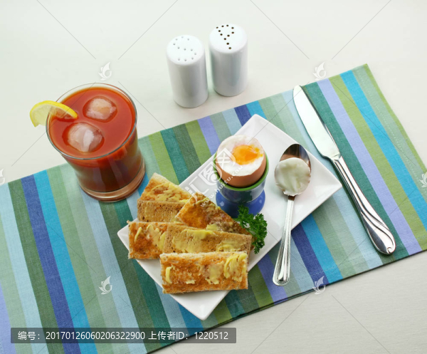 煮雞蛋早餐
