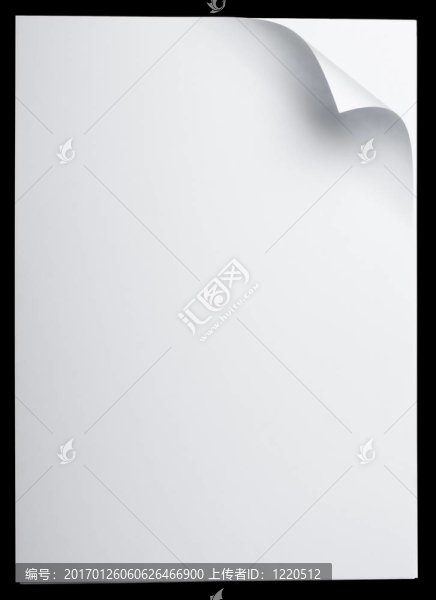 具有卷曲的紙頁