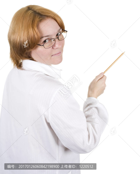帶鉛筆的女人