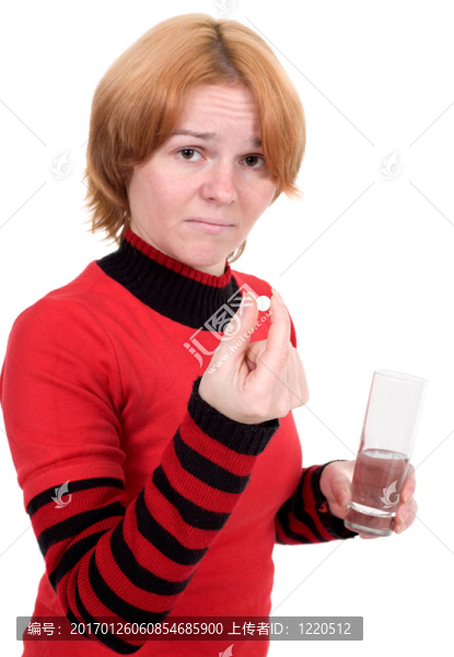 有片的生病的女孩