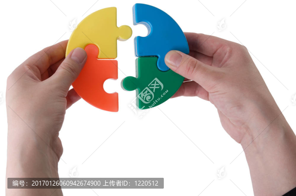多彩色拼圖