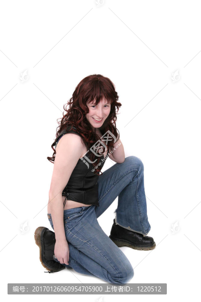 朋克女孩白色
