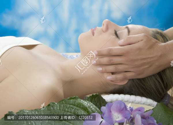 在一天的水療中心