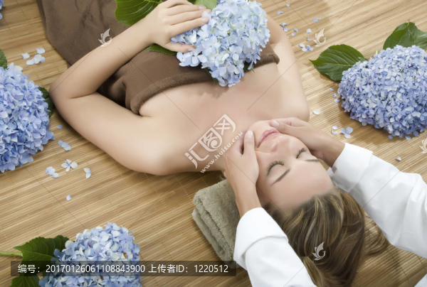 在一天的水療中心