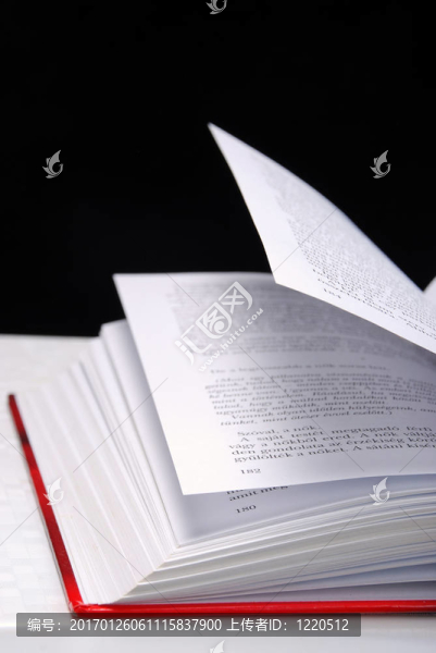 打開的書