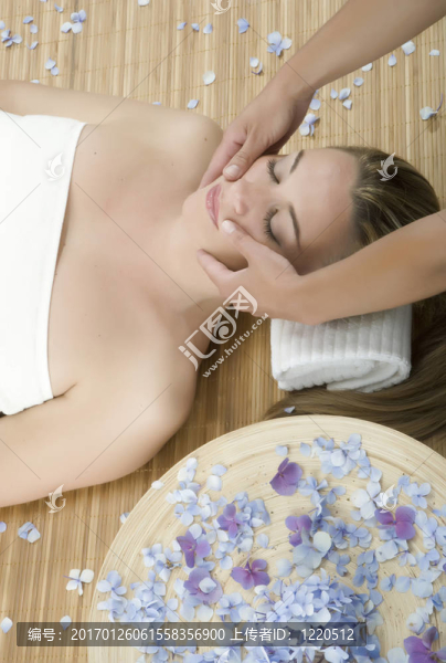 在一天的水療中心