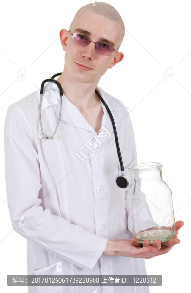 人在醫(yī)生的工作服
