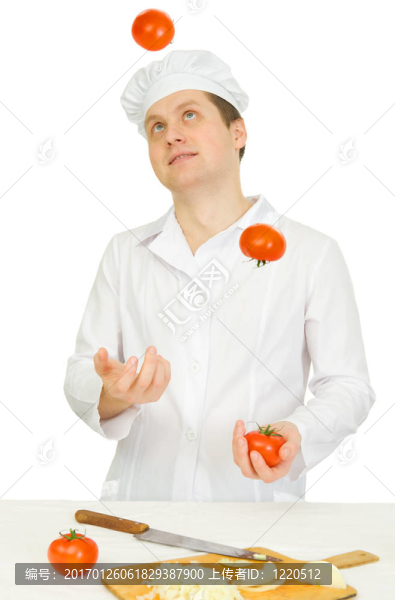 有趣的廚師與番茄