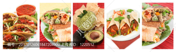 墨西哥食物拼貼